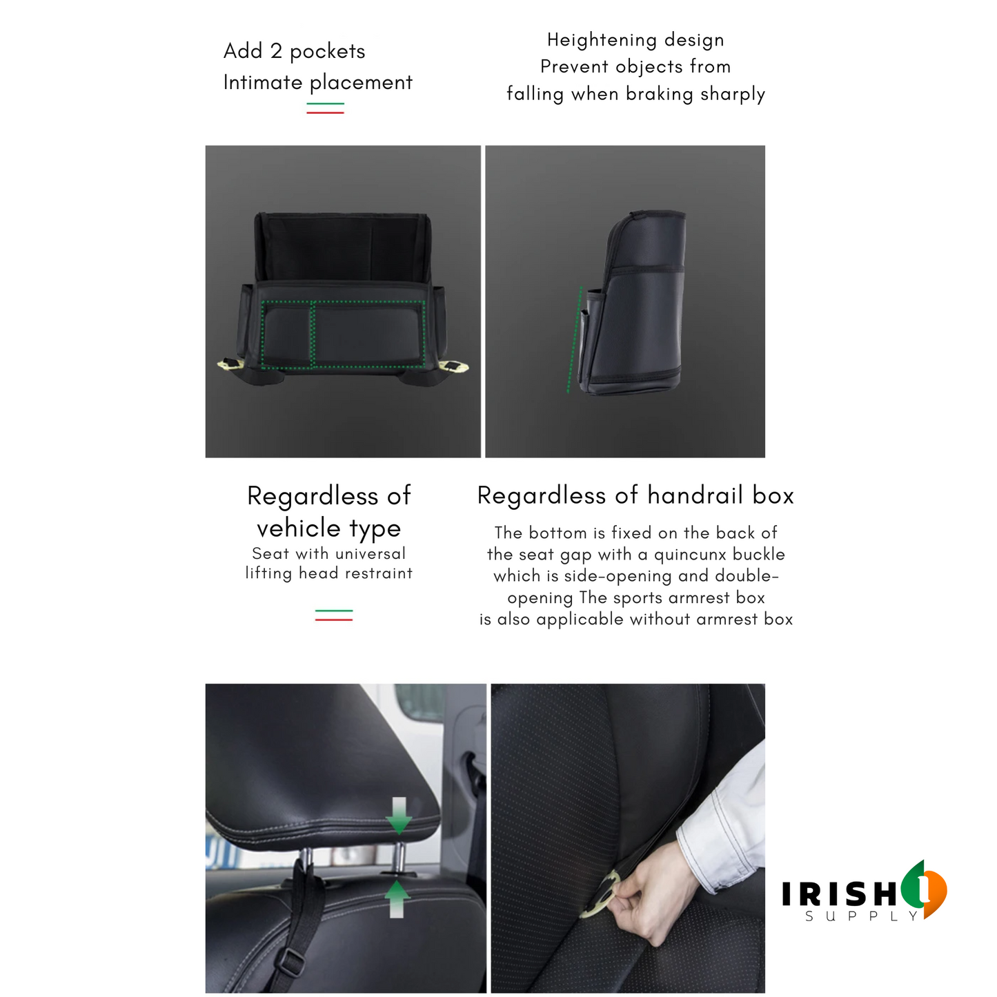 BAGPRO Leather Car Organizer