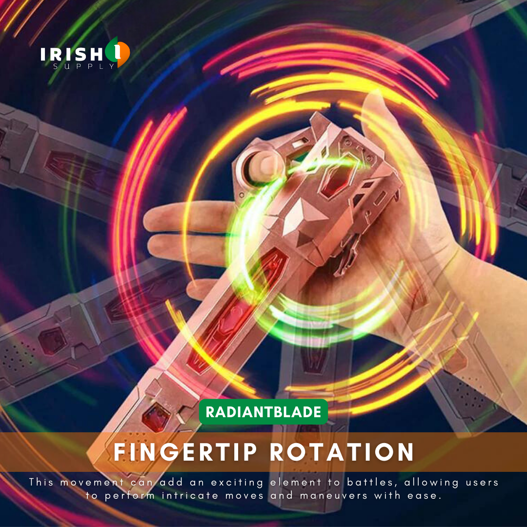 Irish Supply, RADIANTBLADE, Interactive Retractable Lightsaber, with 7 Hues of Glory