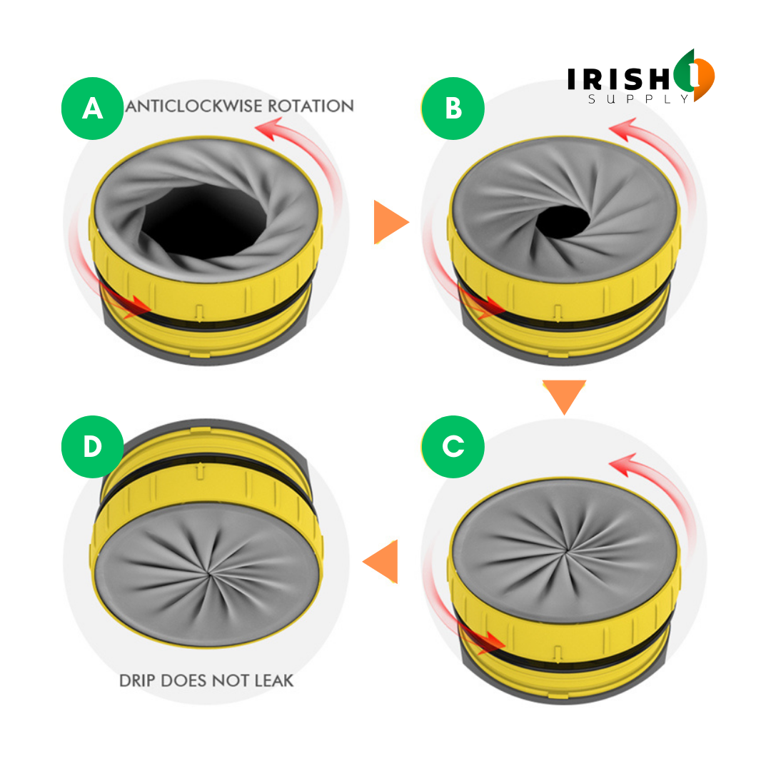 Irish Supply, TWISTGO Portable Double Insulation Travel Twist Cup