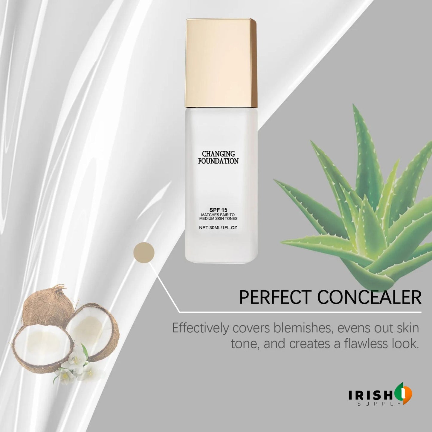 Colour Changing Foundation Makeup (30mL) - Irish Supply
