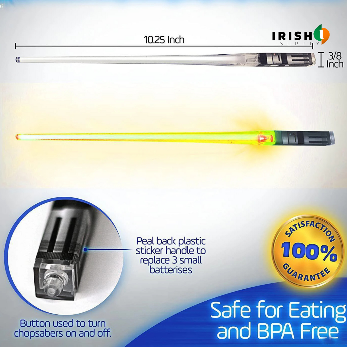 CHOPBRIGHT Reusable Color Changing Glowing Chopsticks