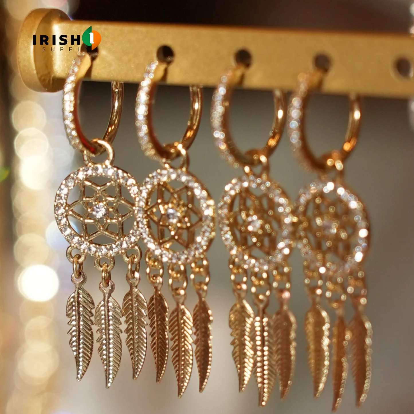 LUNARA Exquisite Dream Catcher Dangle Earrings