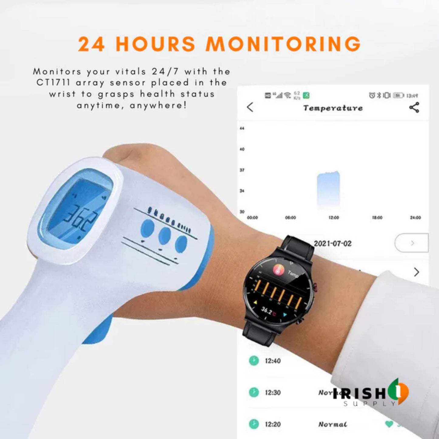 CARDIOWAVE Smartwatch Cardiac Wellness Tracker