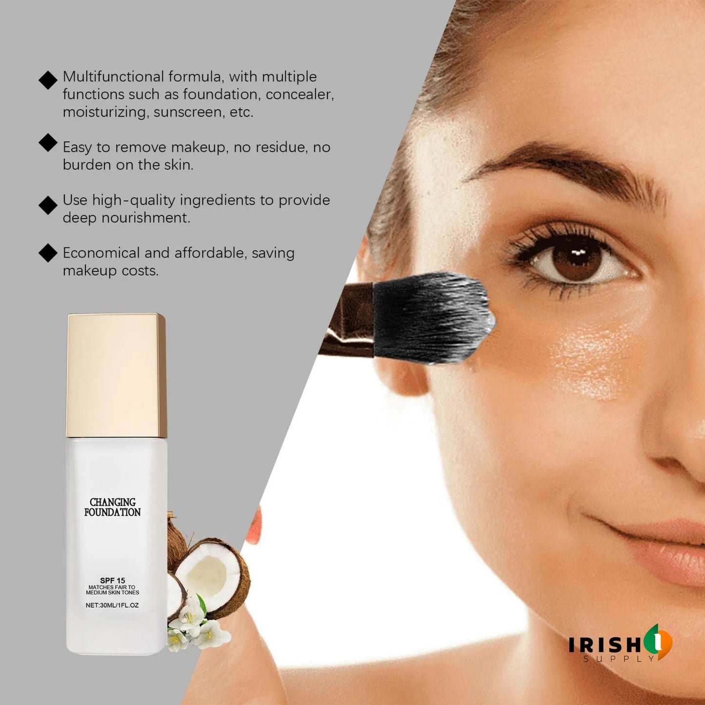 Colour Changing Foundation Makeup (30mL) - Irish Supply