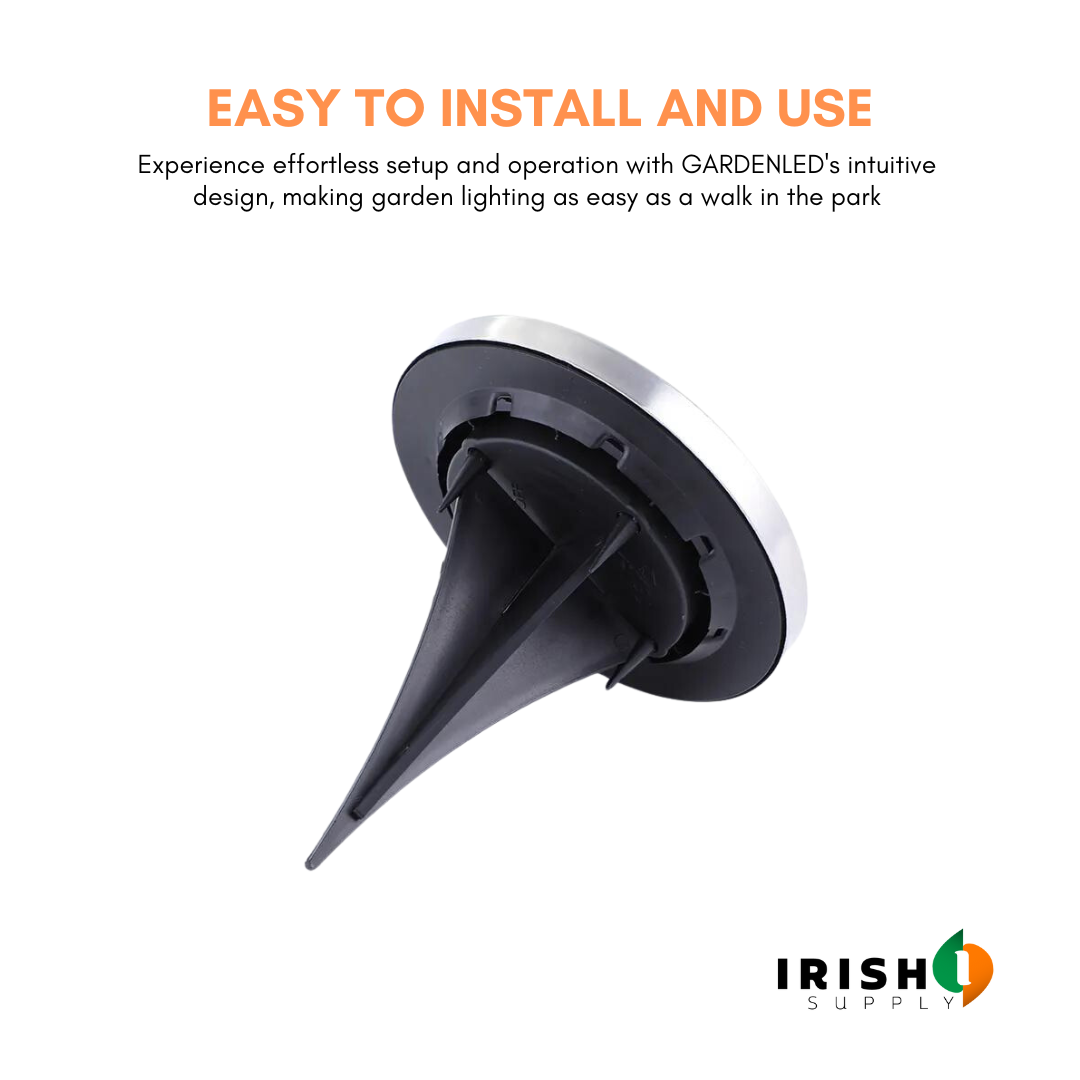 Irish Supply, GARDENLED Garden Lighting With Solar Cells