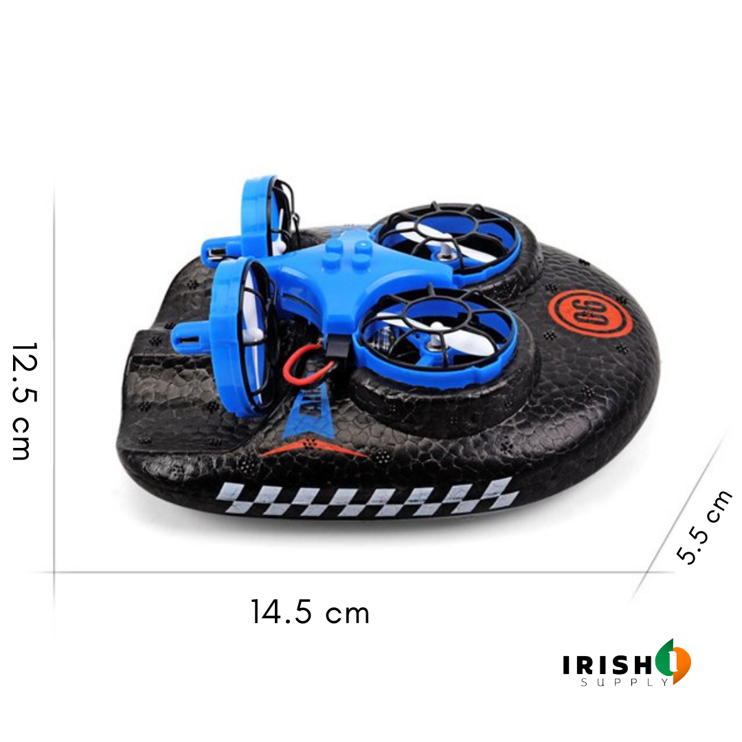 Irish Supply, QUADRASHIFT, 3 in 1 Remote Controlled Hovercraft