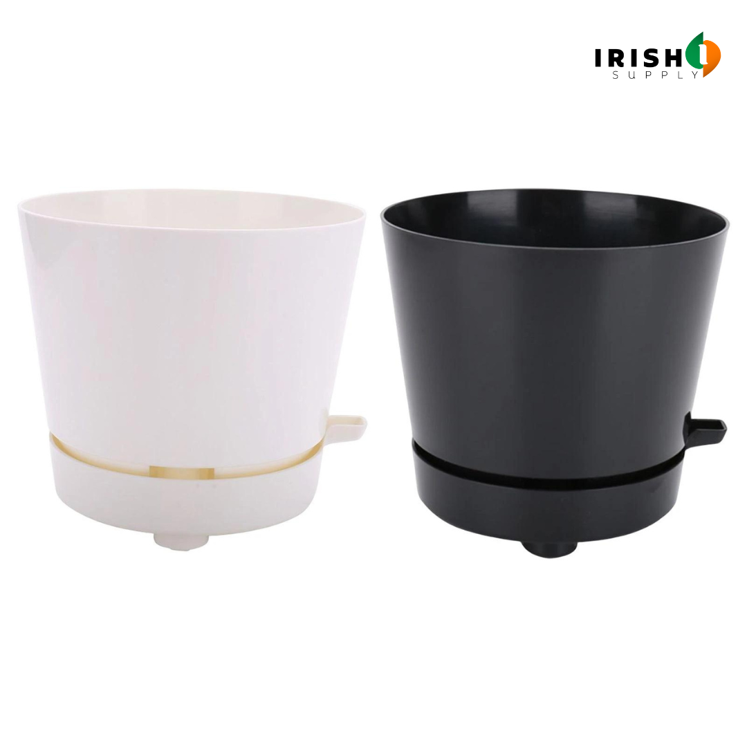 Irish Supply, RESERVIO Deep Reservoir Modern Round Planter