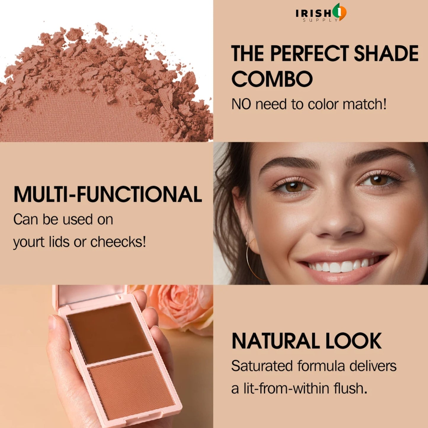 DUOBLOOM Cream & Powder Blush Compact