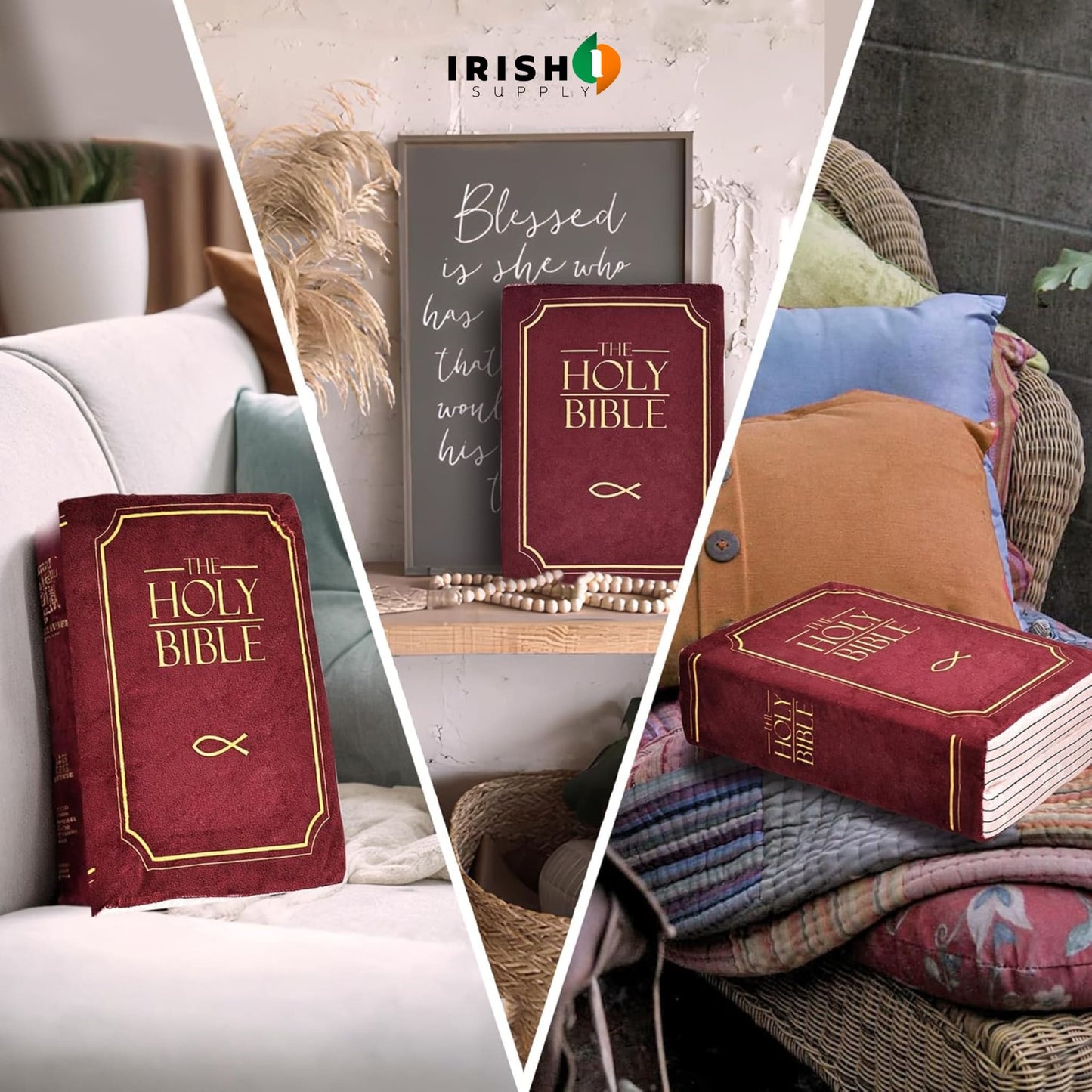 FAITHFORM Premium Bible-Shaped with Verse Pillow