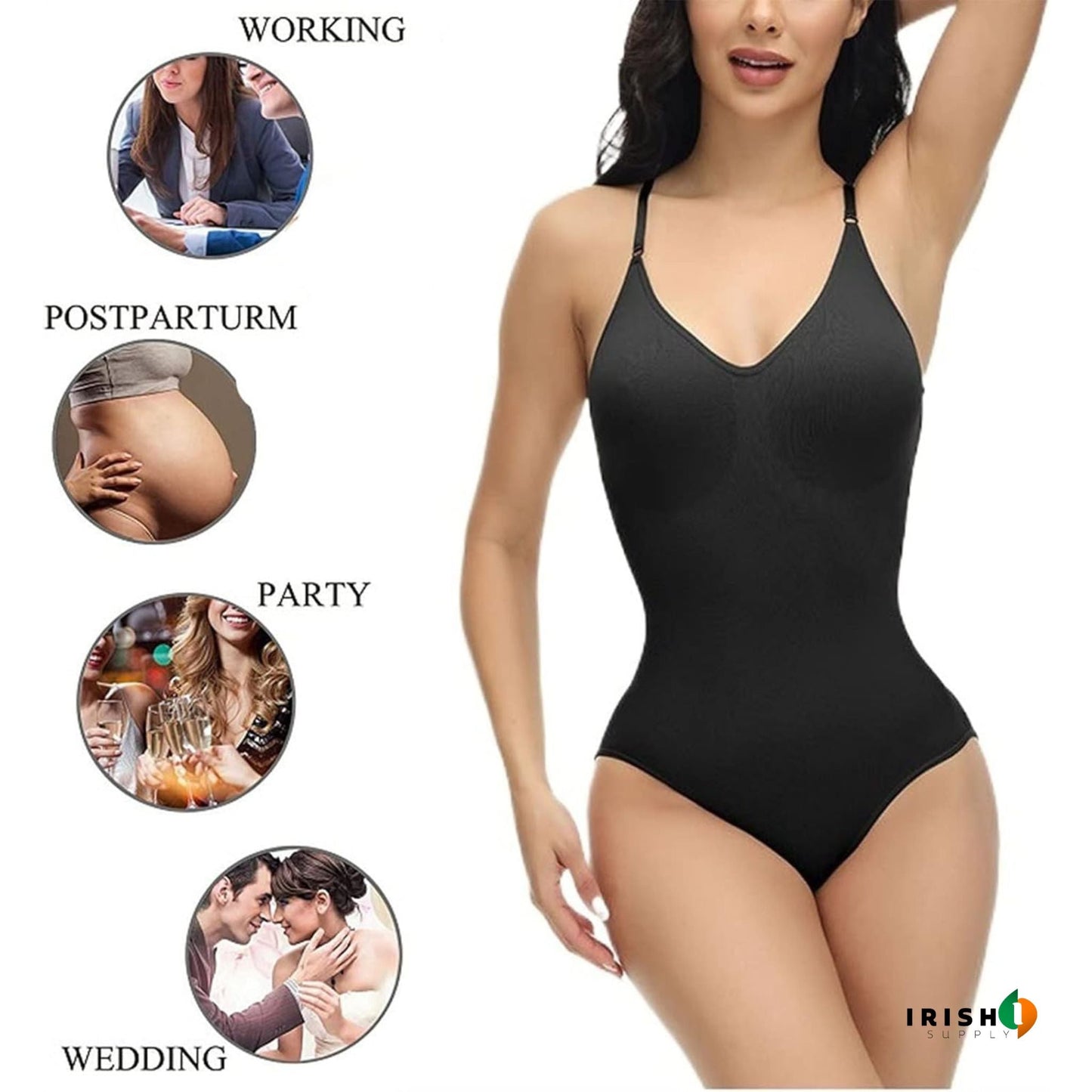 FEMNITY Sculpted Fit Shapewear Jumpsuit