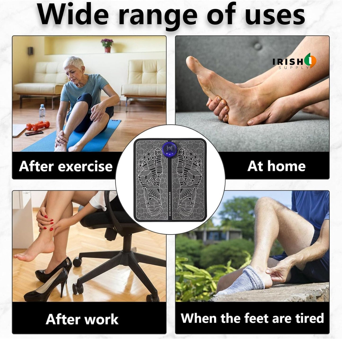 Electric Foot Massager & Acupressure Pad, FLEXIRELIEF