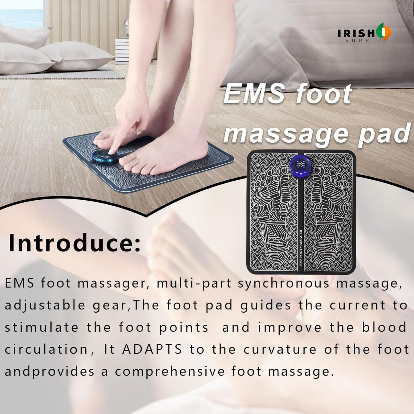Electric Foot Massager & Acupressure Pad, FLEXIRELIEF