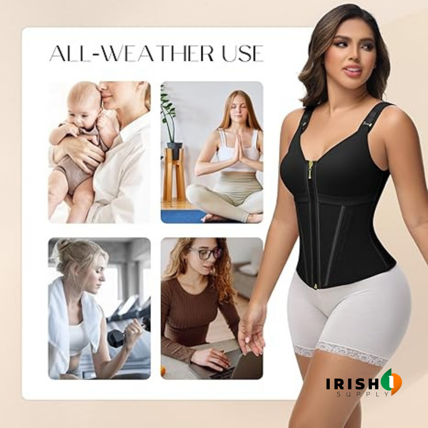 GLAMRIDGE Women’s Waist Sculpting Shapewear