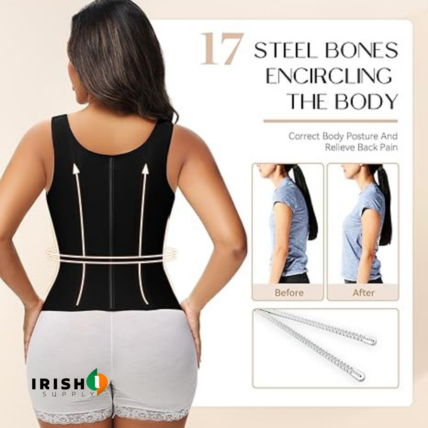 GLAMRIDGE Women’s Waist Sculpting Shapewear