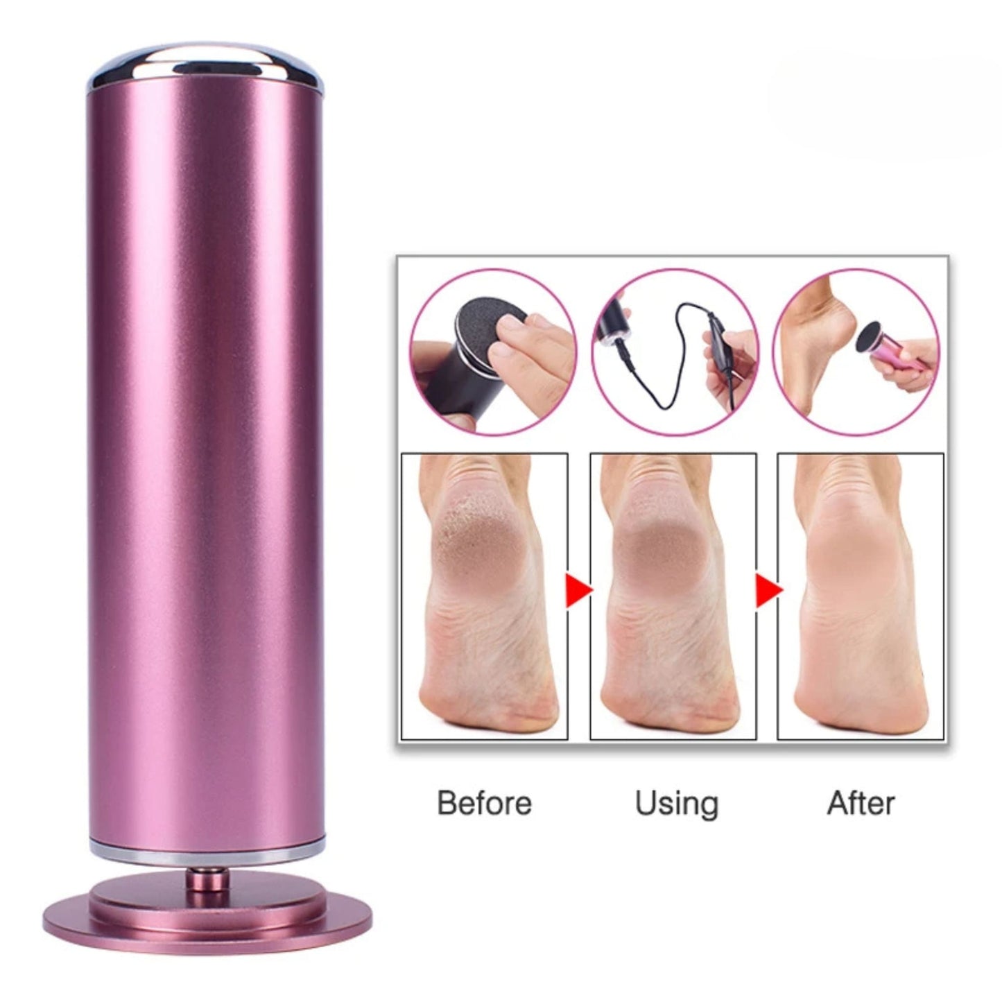 GLOWSOLE Electric Foot Callus Remover