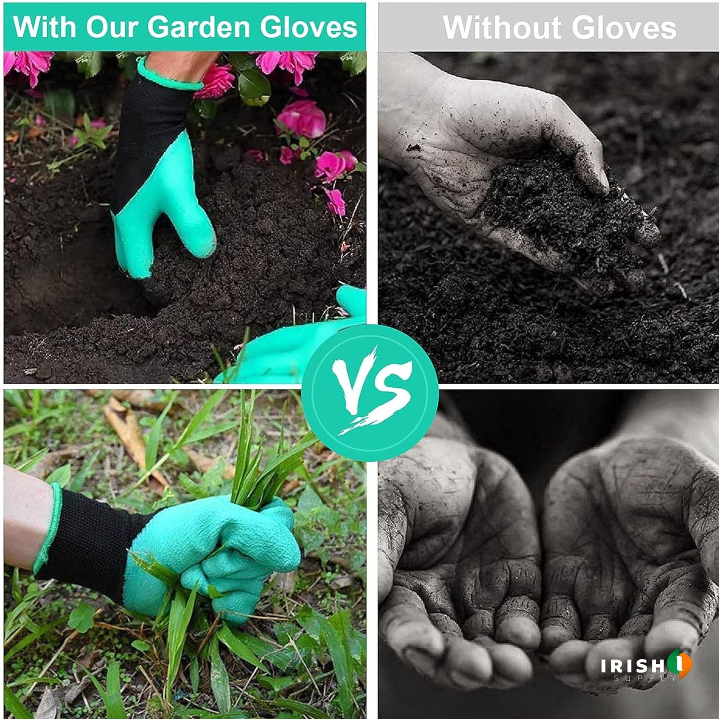 GREENZOR Digging & Planting Claw Gloves