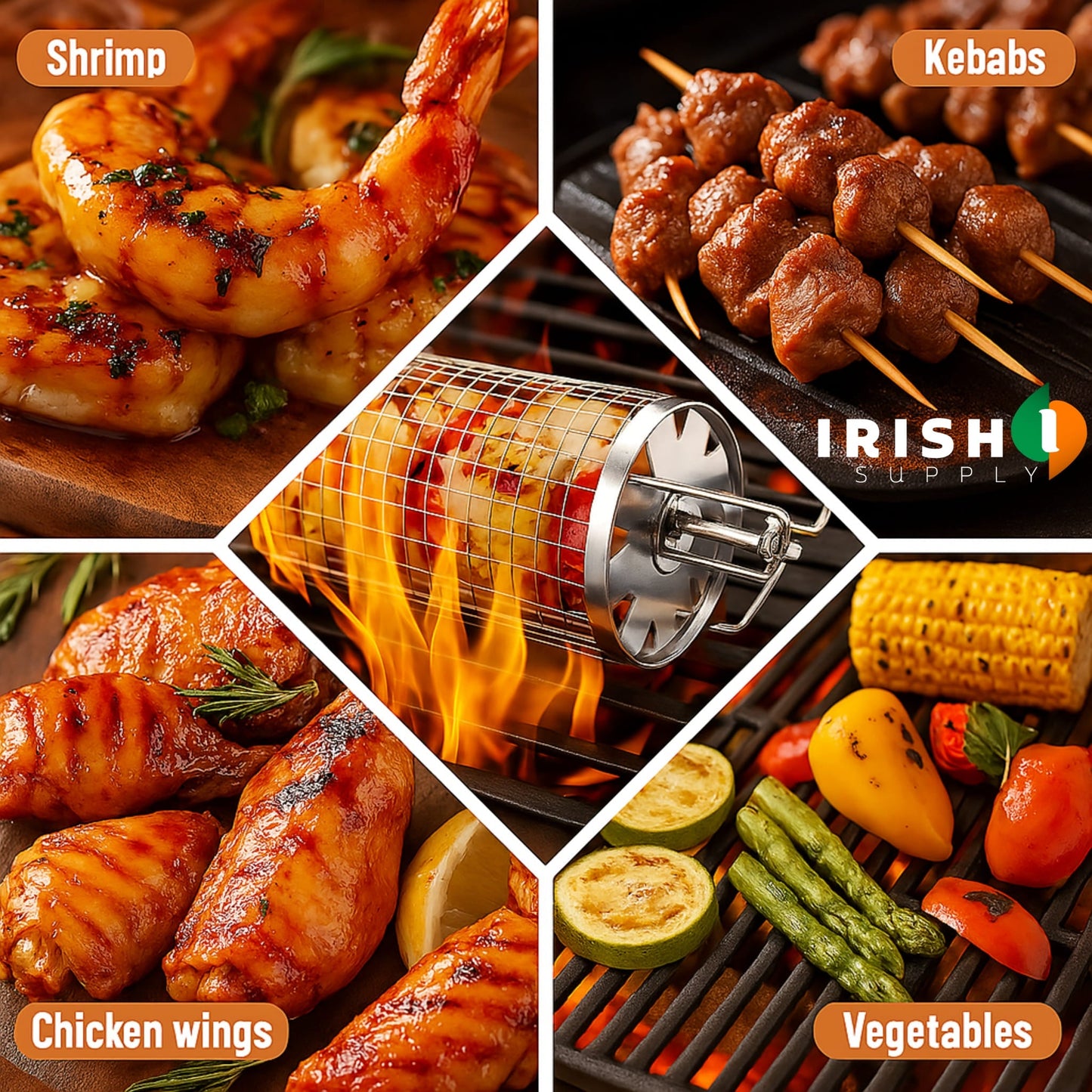 GRILLCORE 360° Rotating BBQ Rack