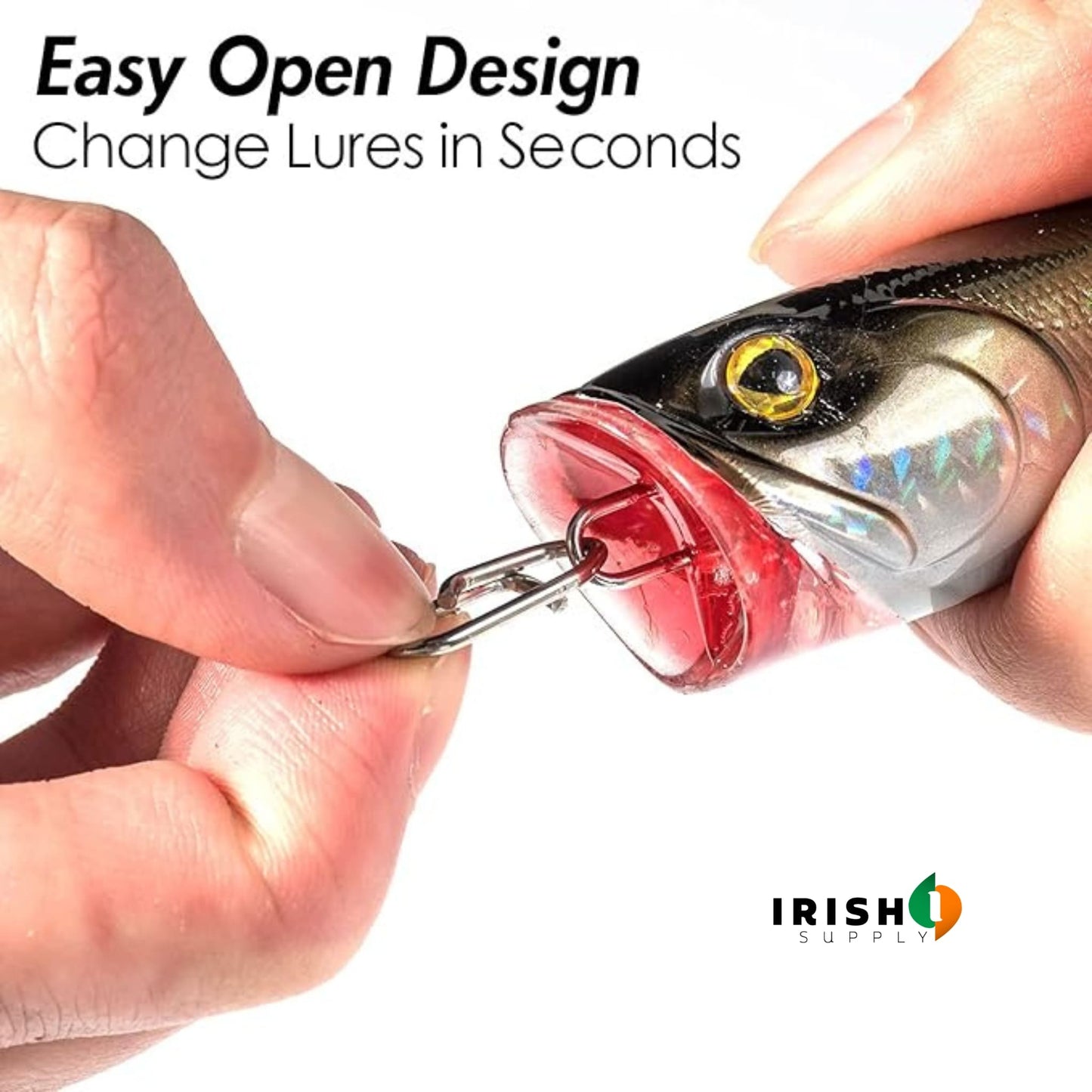 HOOKVAULT Stainless Steel Lure Snap Connectors
