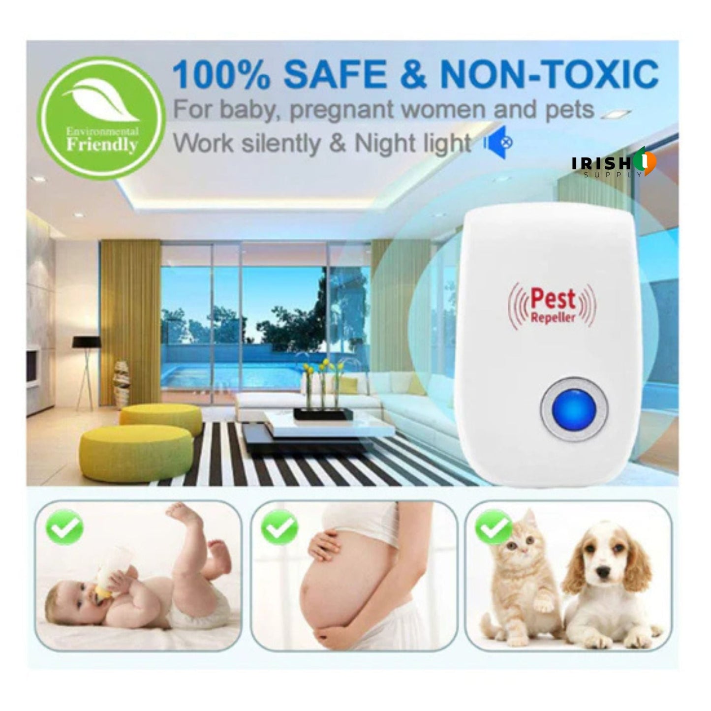 INSECTRA Electronic Pest Repellent Plug
