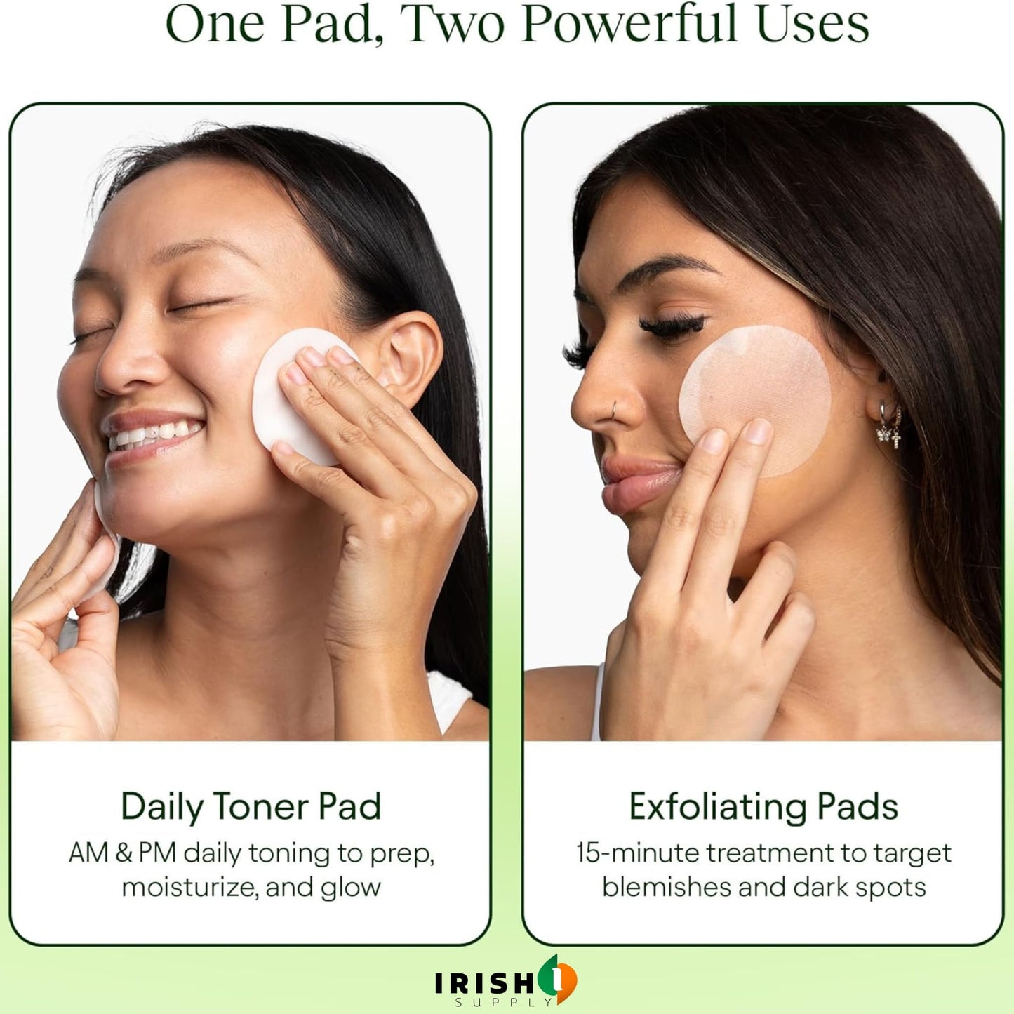MIRAPUFF Wrinkle-Defying Toner Pads (100 pcs)