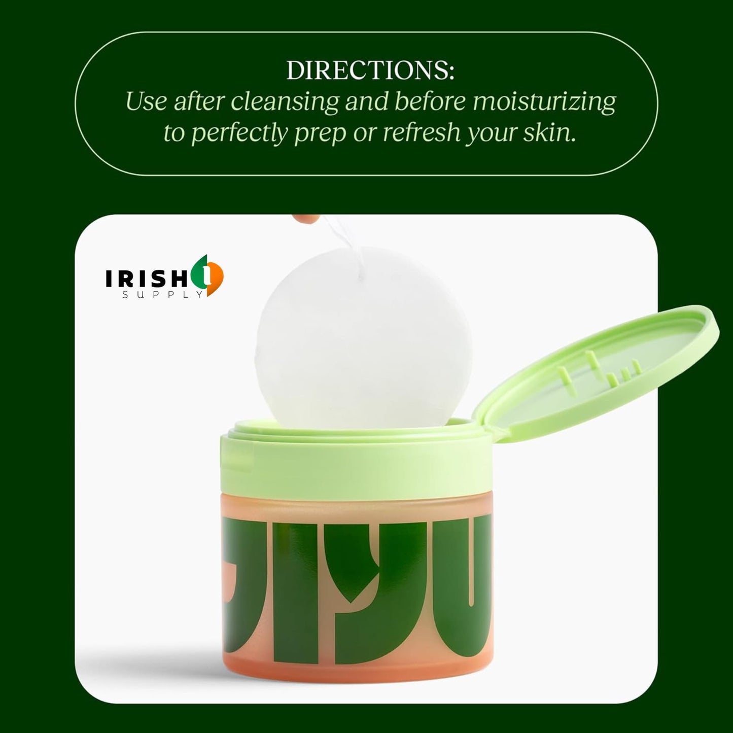 MIRAPUFF Wrinkle-Defying Toner Pads (100 pcs)