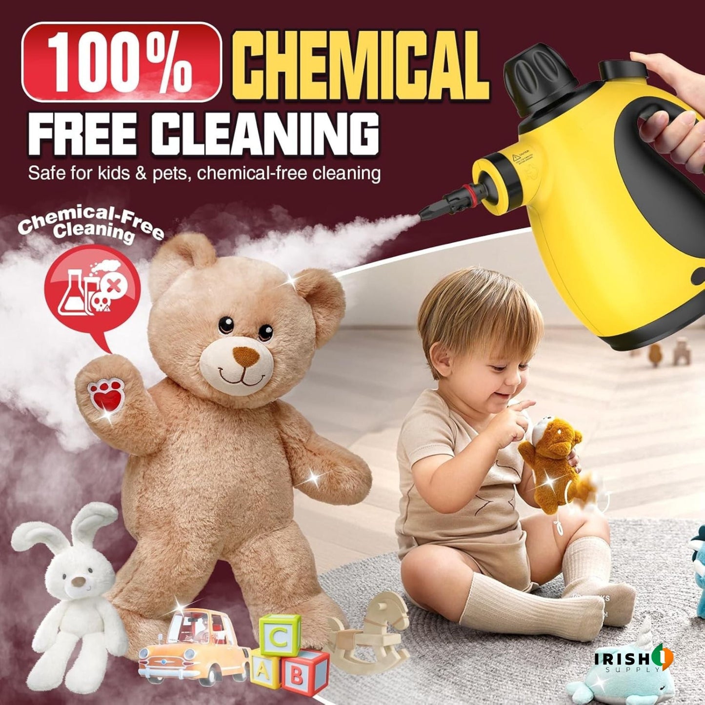 MISTURE Steam-Powered Surface Cleaner
