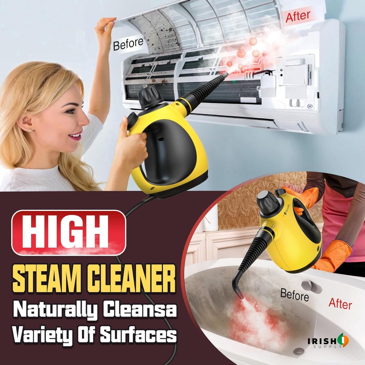 MISTURE Steam-Powered Surface Cleaner