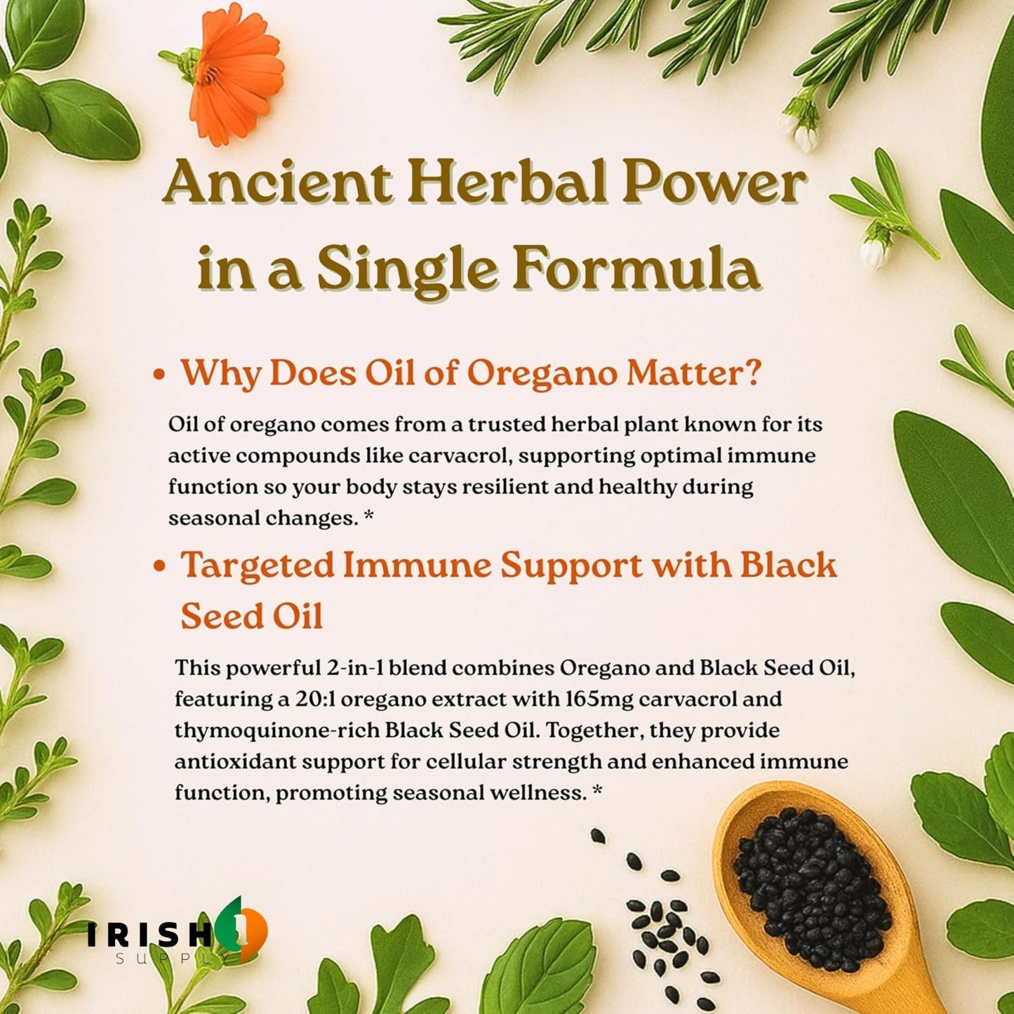 SEEDRELIEF Oregano & Black Seed Blend 300 Softgels