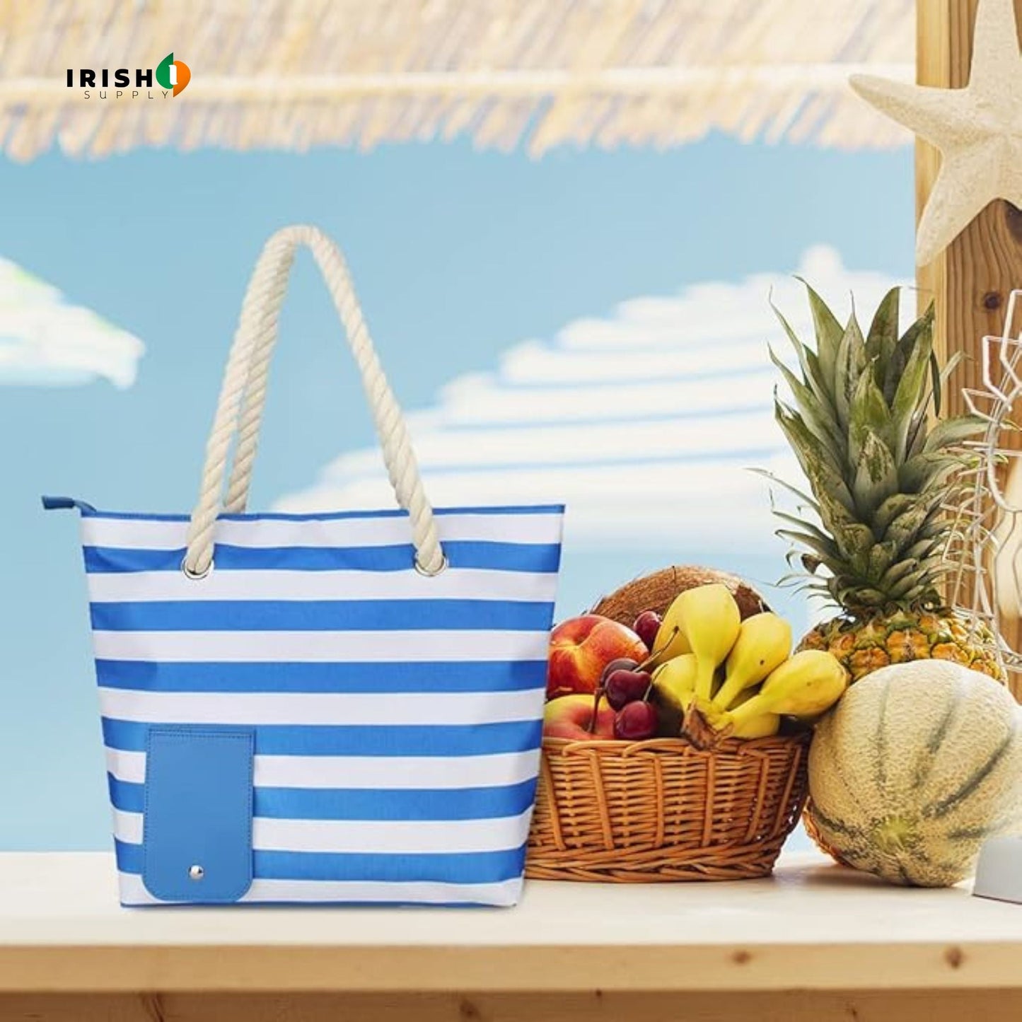 SIPSACK Beach Wine Tote Bag