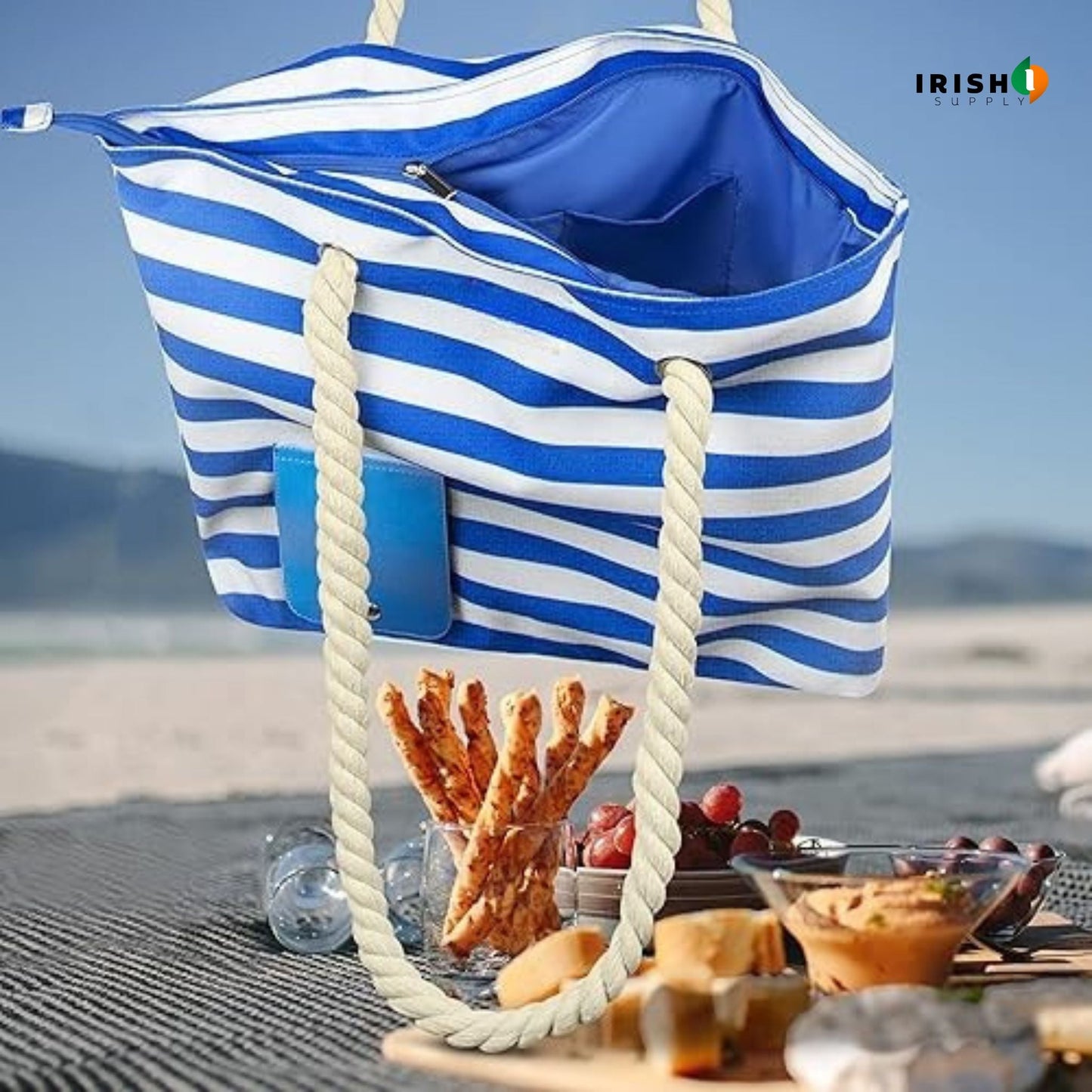 SIPSACK Beach Wine Tote Bag