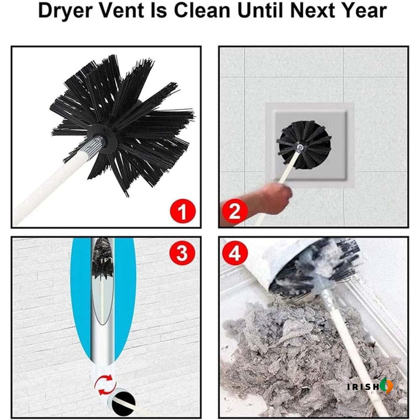 SWEEPMASTER Flexible Chimney Brush Rod Kit