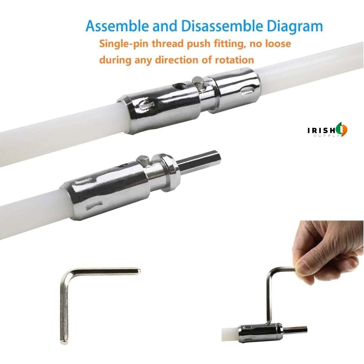 SWEEPMASTER Flexible Chimney Brush Rod Kit