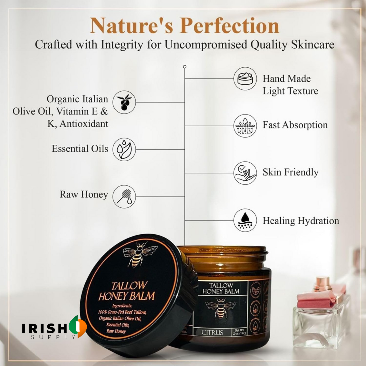 TALLOGEN Grass-Fed Tallow Honey Balm 60g