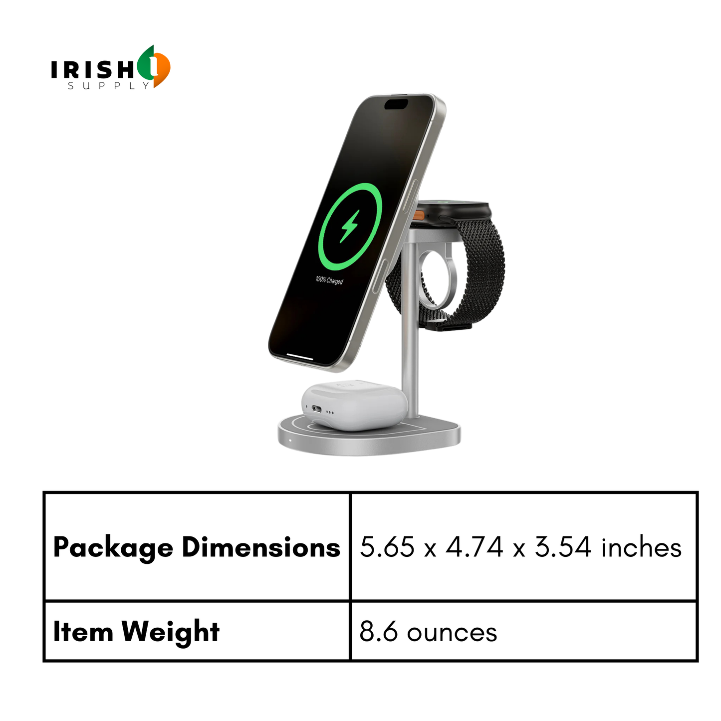 TRICHARGE 3-Point Power Creative 3-in-1 MagSafe Charging Stand