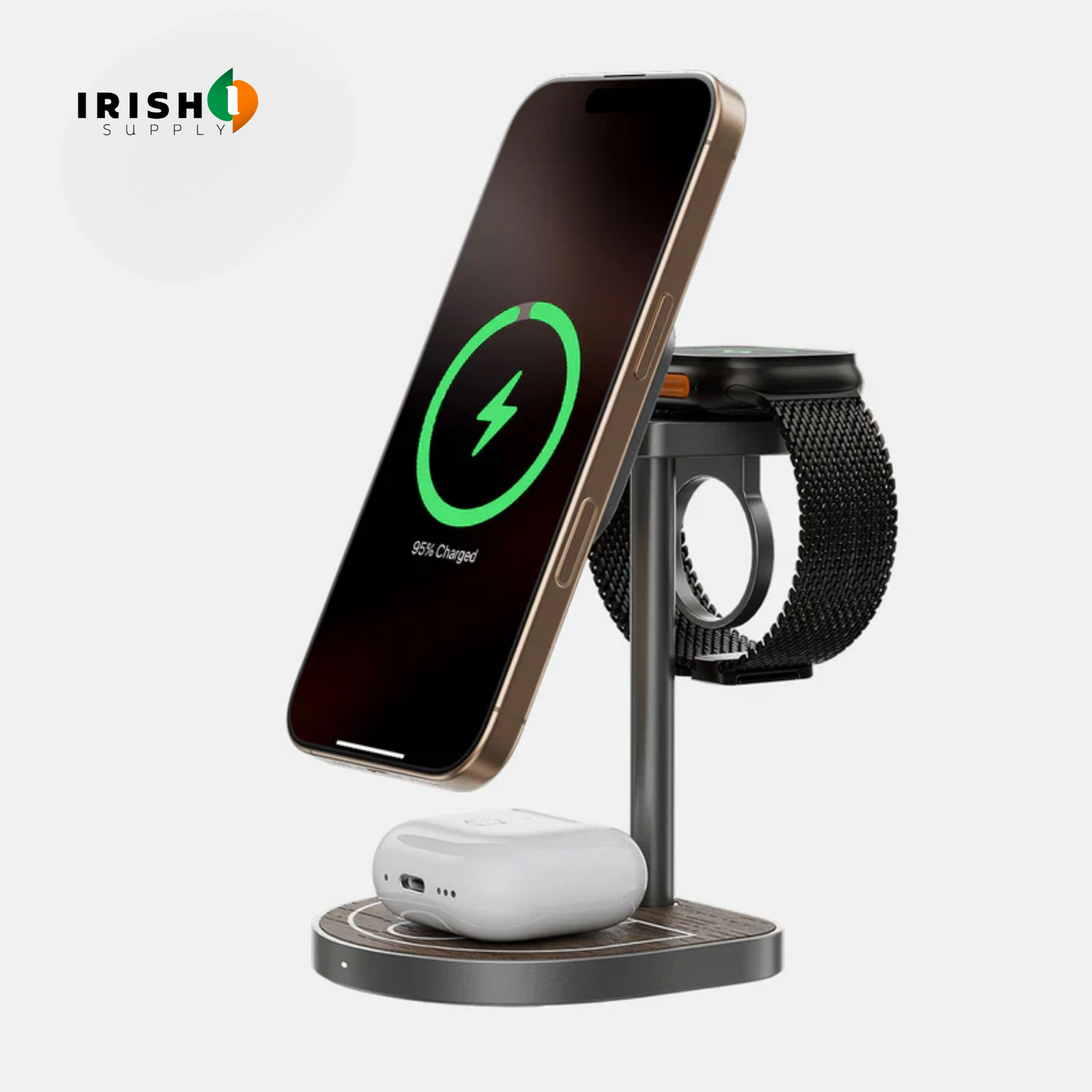 TRICHARGE 3-Point Power Creative 3-in-1 MagSafe Charging Stand