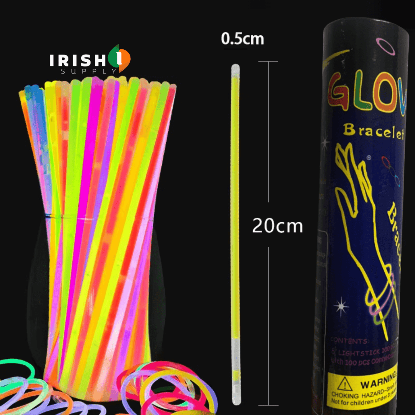 LUMIGLOW™ Ultra-Bright Glow Sticks (100pcs)