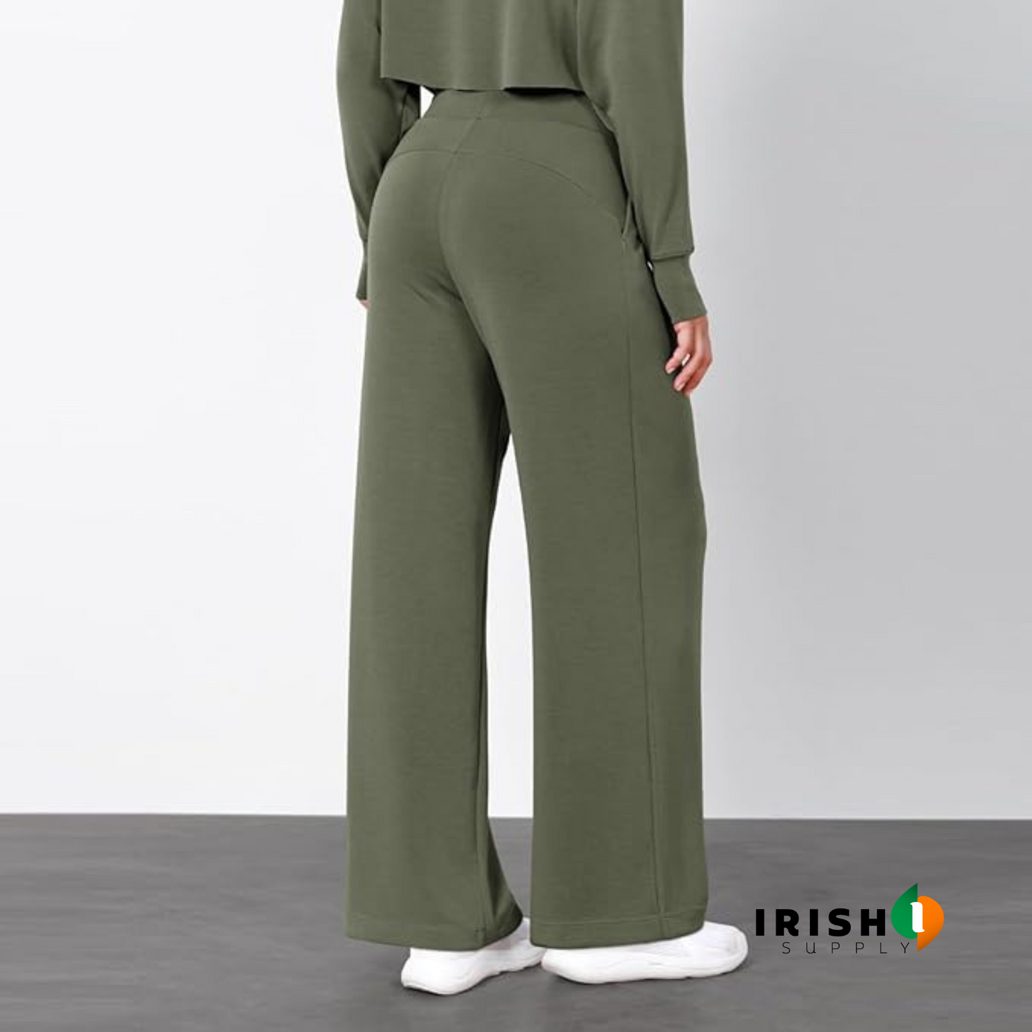 VANTIQ High-Waisted Straight Pants
