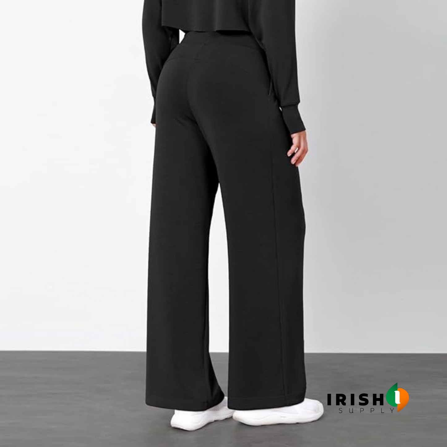 VANTIQ High-Waisted Straight Pants