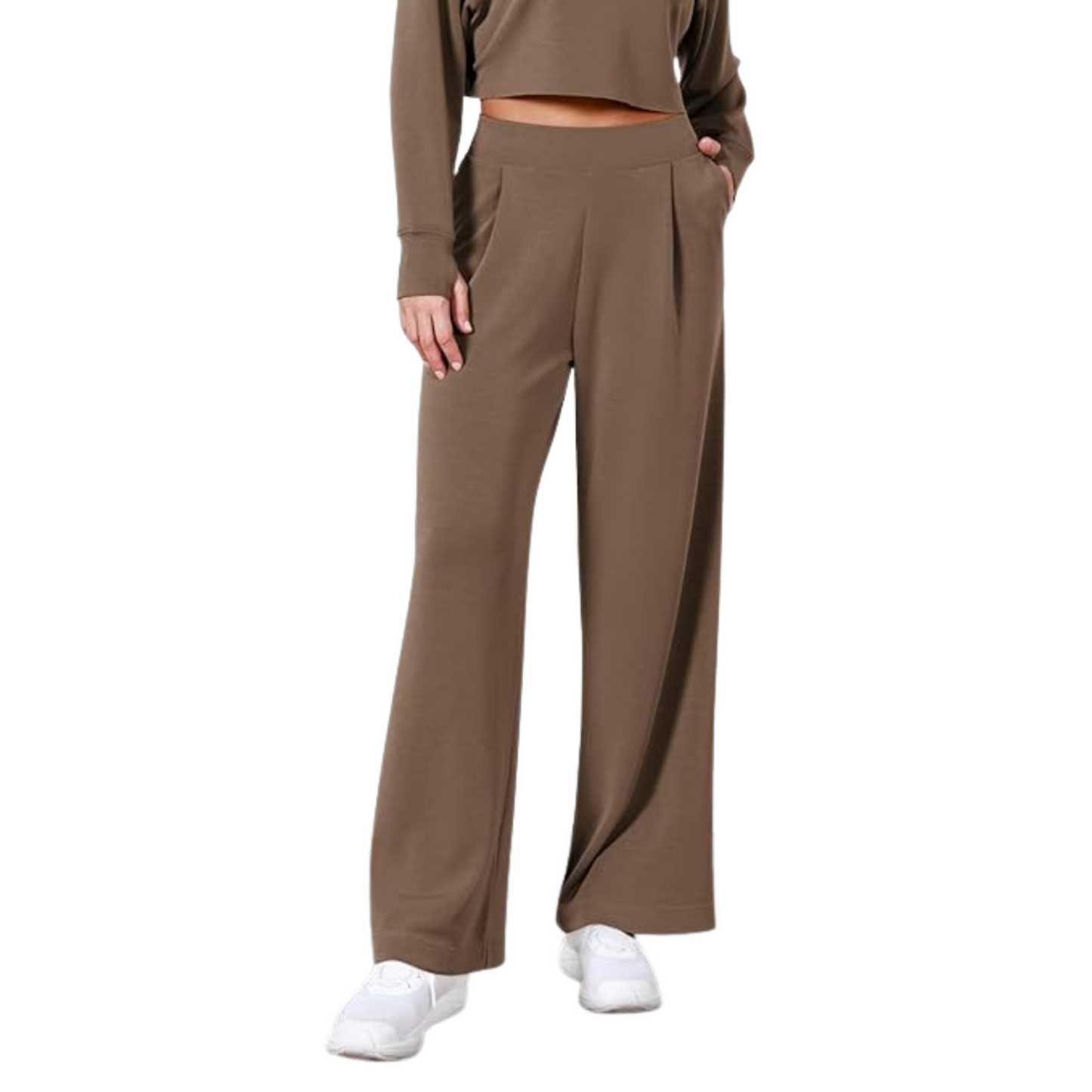 VANTIQ High-Waisted Straight Pants