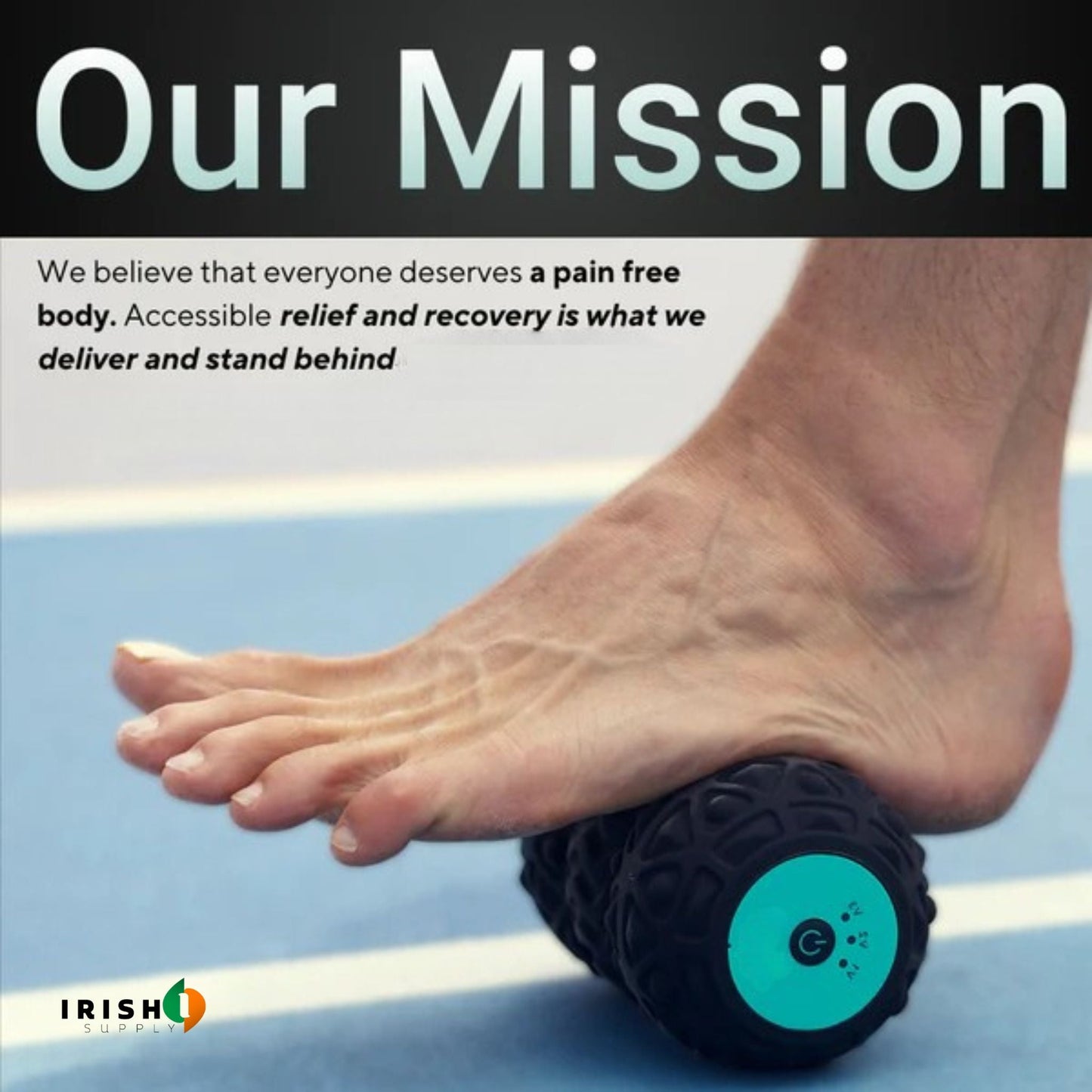 VIBRACORE Portable Vibrating Deep Tissue Roller