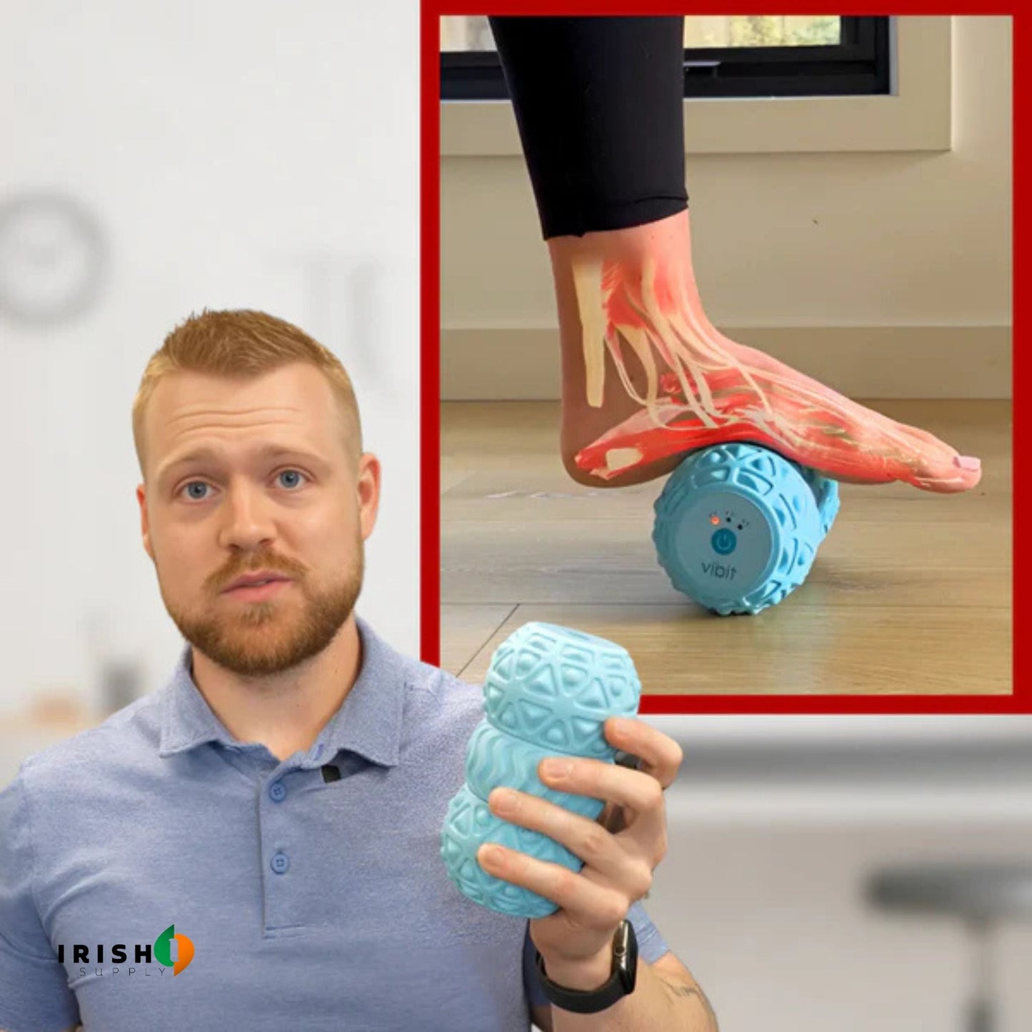 VIBRACORE Portable Vibrating Deep Tissue Roller