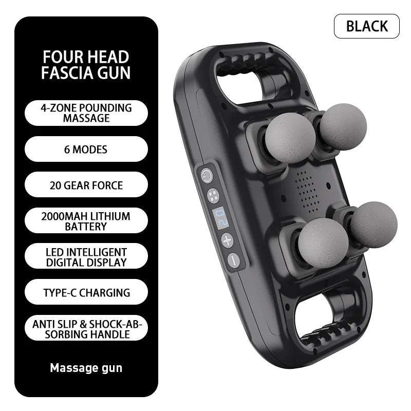 VIBROMAX Fascia Gun Four-head Muscle Relaxation Massage