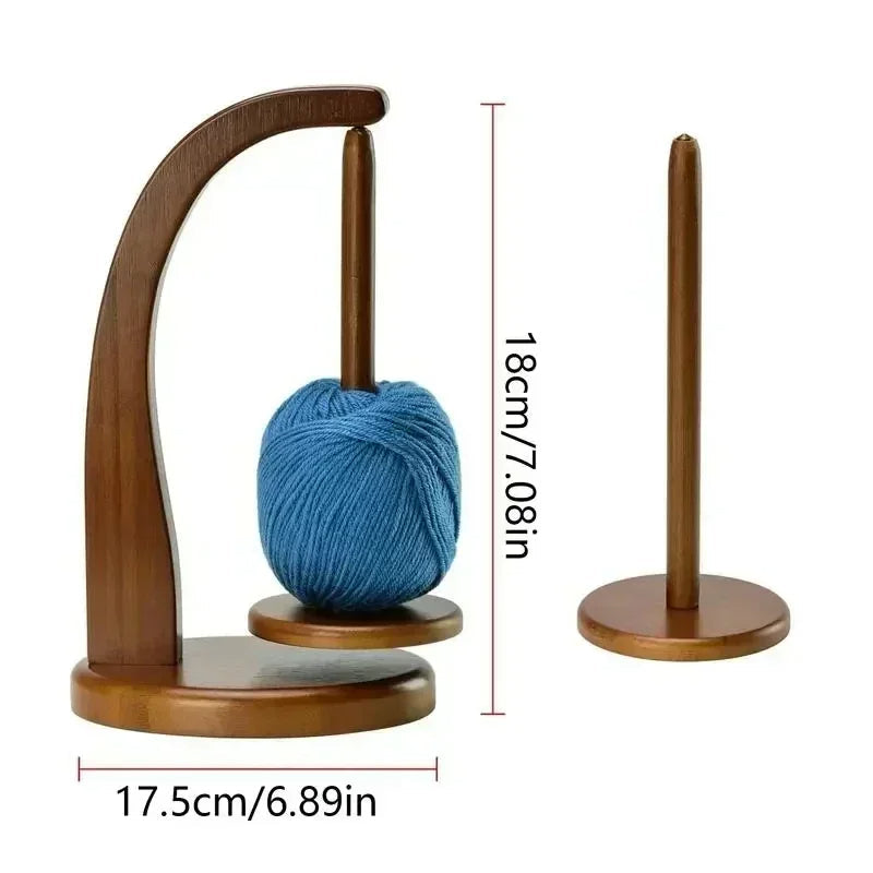 MAGNISPIN 360° Rotation Spinner Wooden Yarn Holder