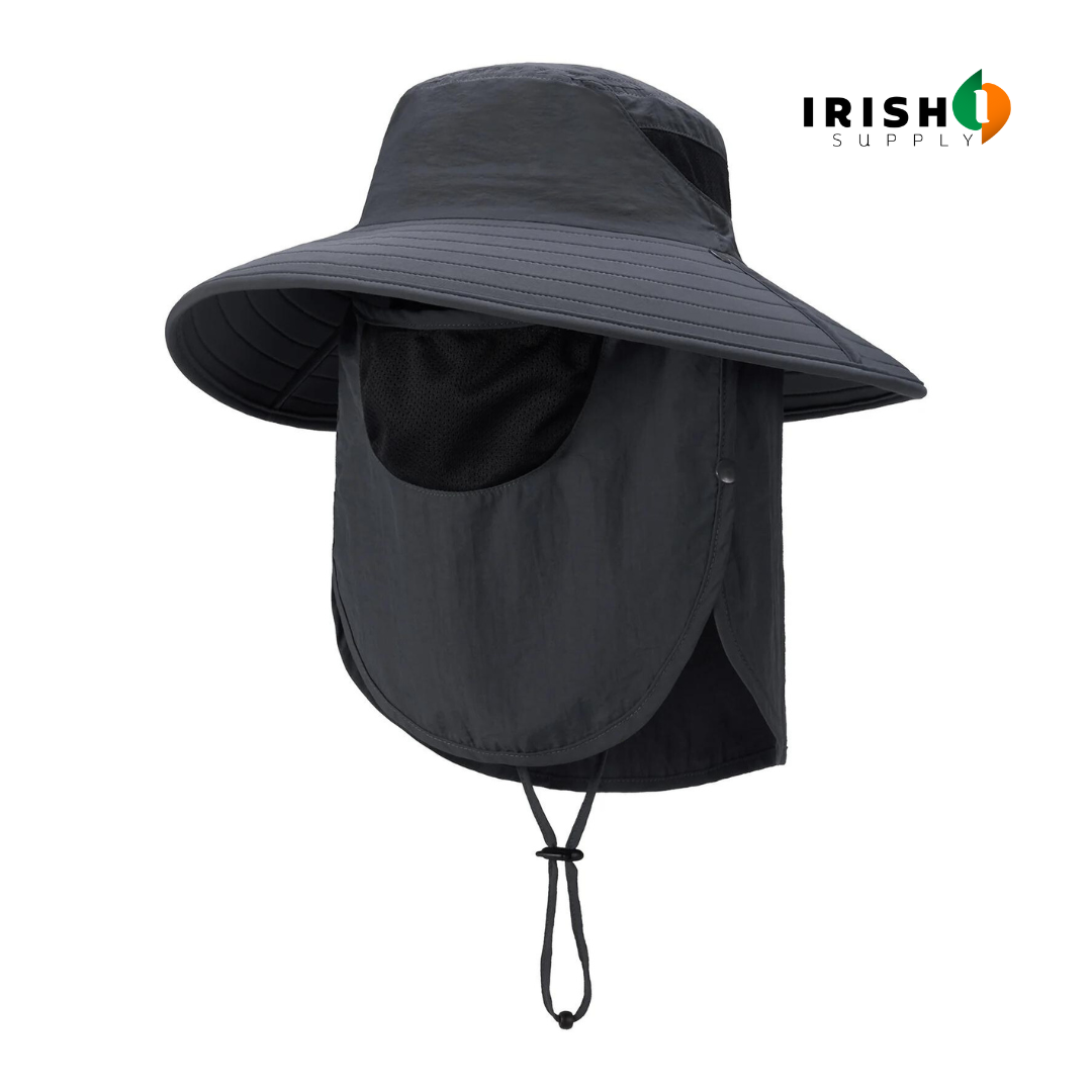 Irish Supply, SUNGUARD, Fishing and Hiking Hat with Neck Flap
