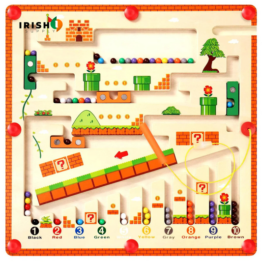 COLORQUEST Wooden Magnetic Color and Number Maze