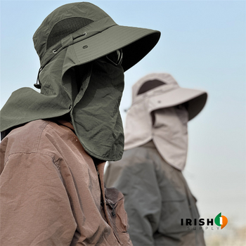 Irish Supply, SUNGUARD, Fishing and Hiking Hat with Neck Flap
