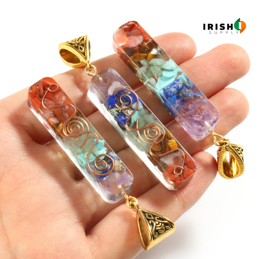 HARMONIA 7 Chakra Reiki Healing Crystal Pendant