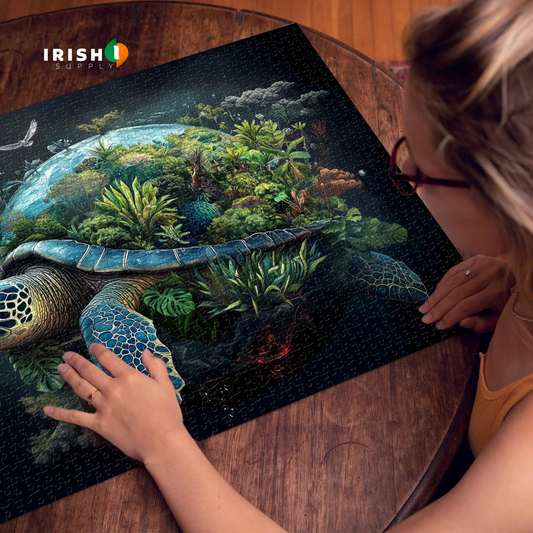 TERRATURTLE 1000 Pieces Earth Turtle Jigsaw Puzzle (50cm x 70cm)