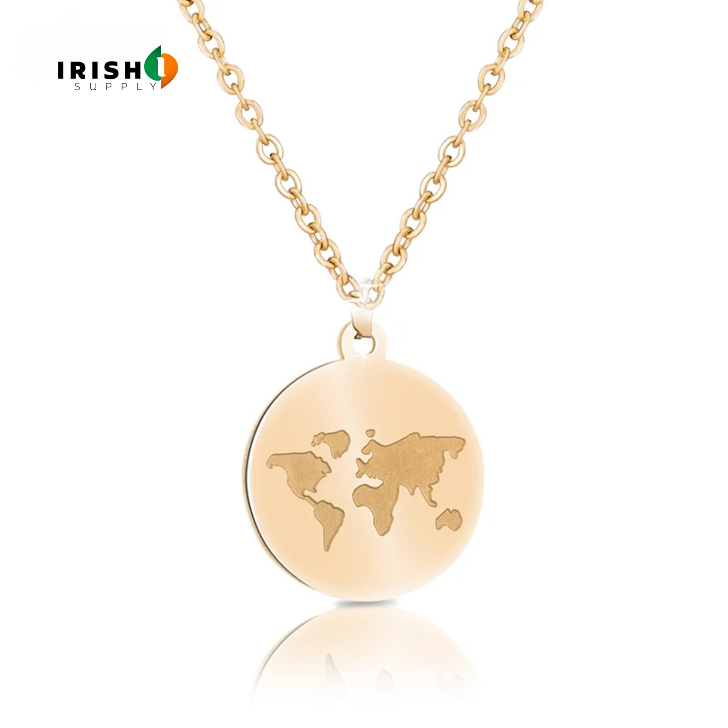 GLOBEA World Map Necklace