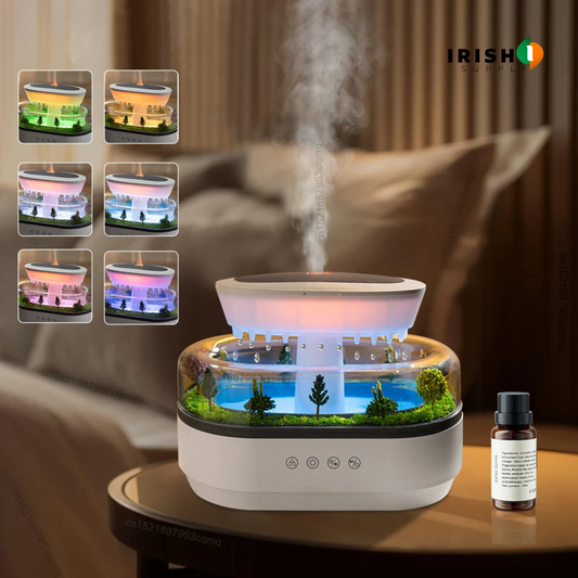 HARMONIA Raindrop Air Humidifier with Colorful Lights & White Noise